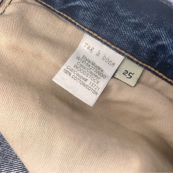Rag & Bone Woodstock Denim Shorts Size 25 Distressed Blue Jean Shorts fo… - Picture 11 of 11